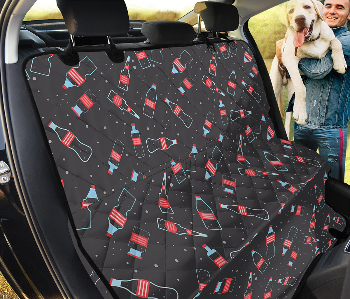 Cola Bottle Pattern Print Pet Car Back Seat Cover