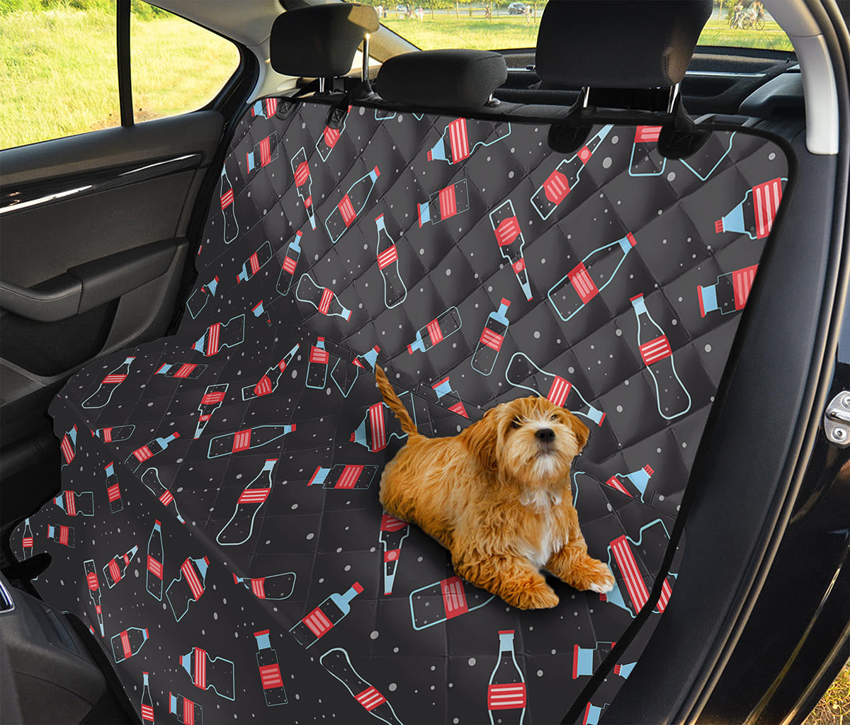 Cola Bottle Pattern Print Pet Car Back Seat Cover