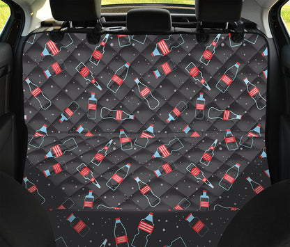 Cola Bottle Pattern Print Pet Car Back Seat Cover