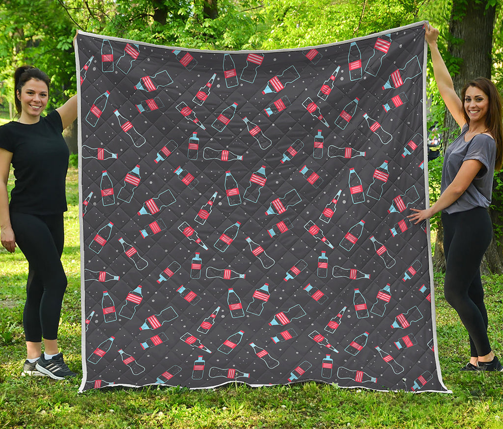 Cola Bottle Pattern Print Quilt