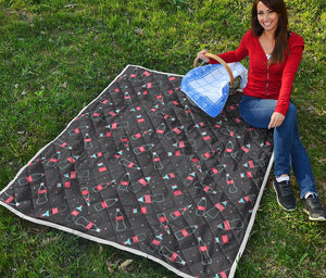 Cola Bottle Pattern Print Quilt