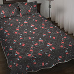 Cola Bottle Pattern Print Quilt Bed Set