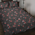 Cola Bottle Pattern Print Quilt Bed Set