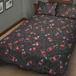 Cola Bottle Pattern Print Quilt Bed Set