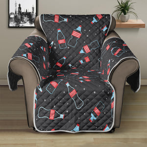 Cola Bottle Pattern Print Recliner Protector