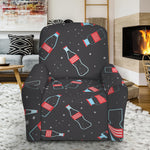 Cola Bottle Pattern Print Recliner Slipcover