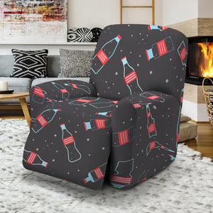 Cola Bottle Pattern Print Recliner Slipcover