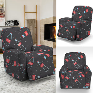 Cola Bottle Pattern Print Recliner Slipcover