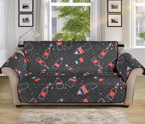 Cola Bottle Pattern Print Sofa Protector