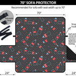 Cola Bottle Pattern Print Sofa Protector