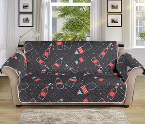 Cola Bottle Pattern Print Sofa Protector