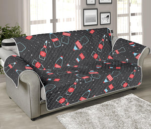 Cola Bottle Pattern Print Sofa Protector