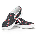 Cola Bottle Pattern Print White Slip On Sneakers