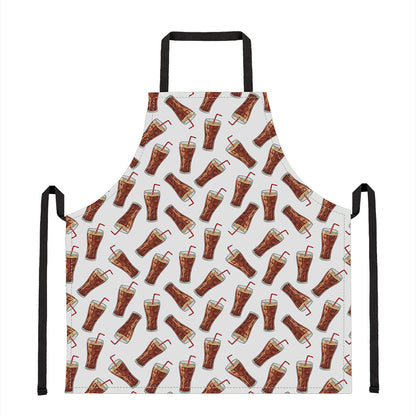 Cola Pattern Print Apron