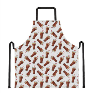 Cola Pattern Print Apron