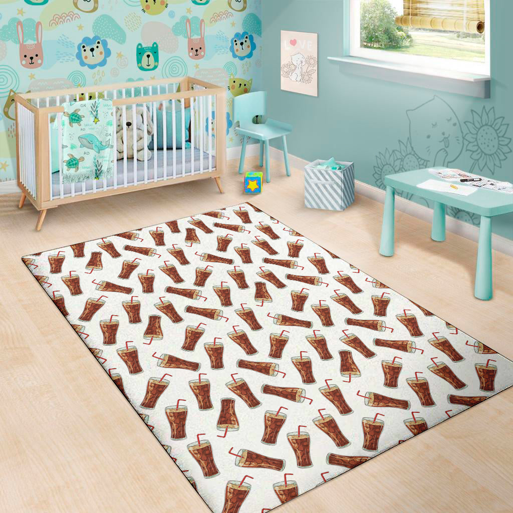 Cola Pattern Print Area Rug