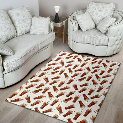 Cola Pattern Print Area Rug