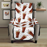 Cola Pattern Print Armchair Protector