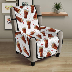 Cola Pattern Print Armchair Protector