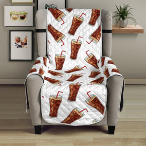 Cola Pattern Print Armchair Protector