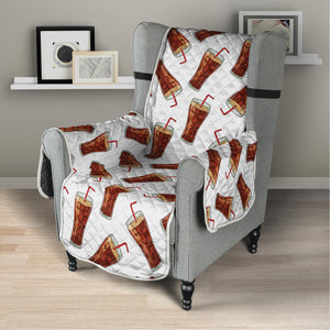 Cola Pattern Print Armchair Protector