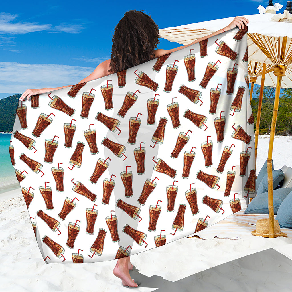 Cola Pattern Print Beach Sarong Wrap