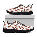 Cola Pattern Print Black Running Shoes