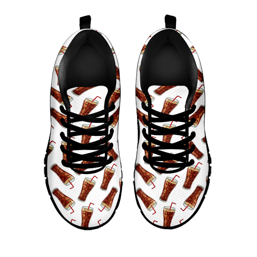 Cola Pattern Print Black Sneakers