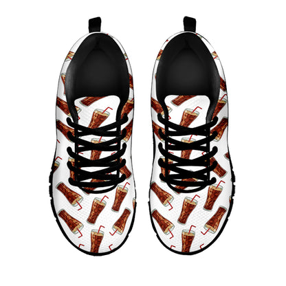 Cola Pattern Print Black Sneakers