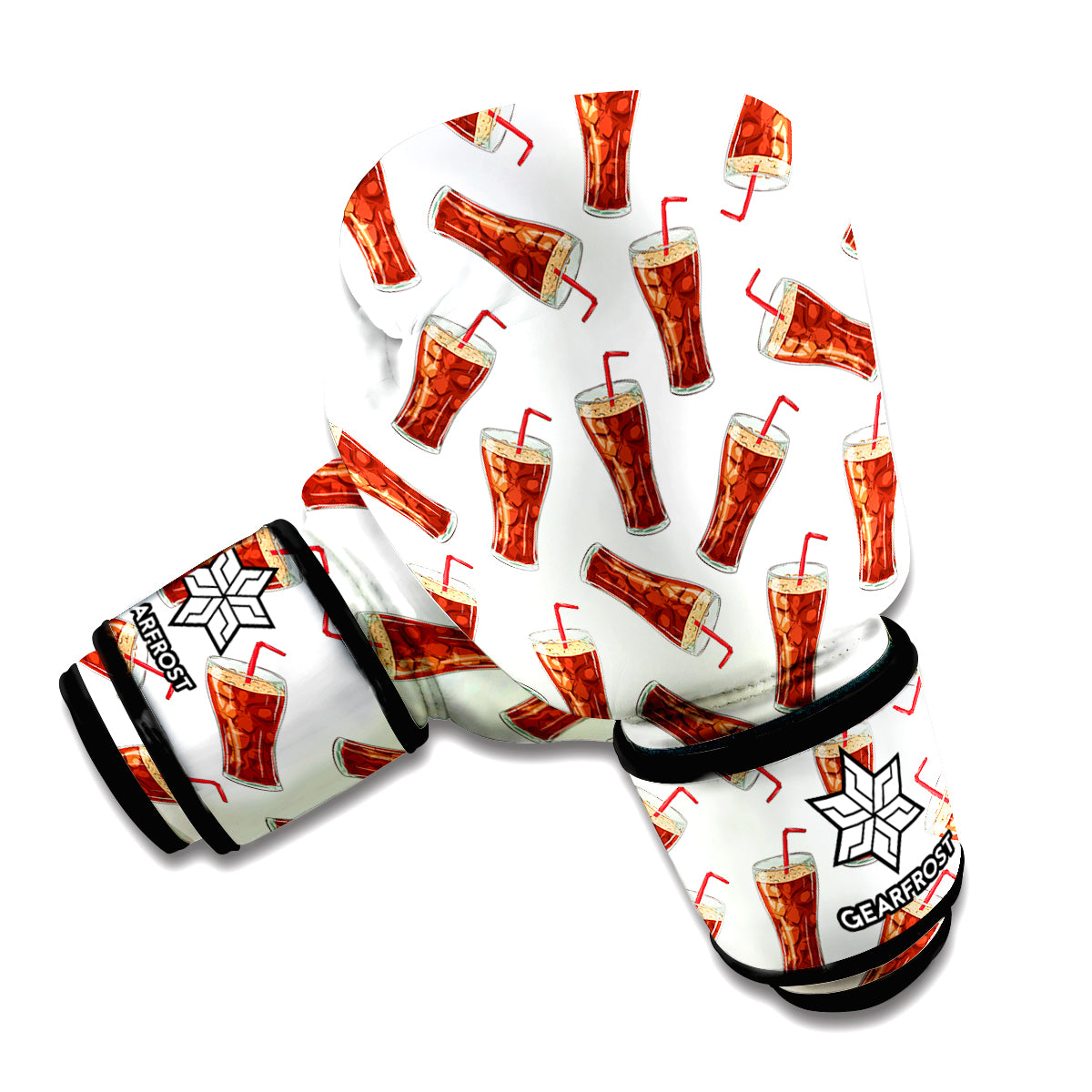 Cola Pattern Print Boxing Gloves