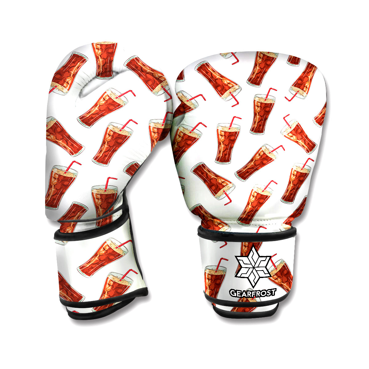 Cola Pattern Print Boxing Gloves