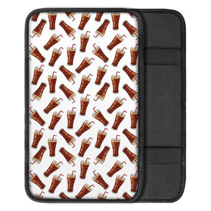 Cola Pattern Print Car Center Console Cover