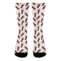 Cola Pattern Print Crew Socks