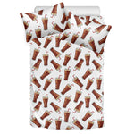 Cola Pattern Print Duvet Cover Bedding Set