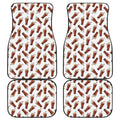 Cola Pattern Print Front and Back Car Floor Mats