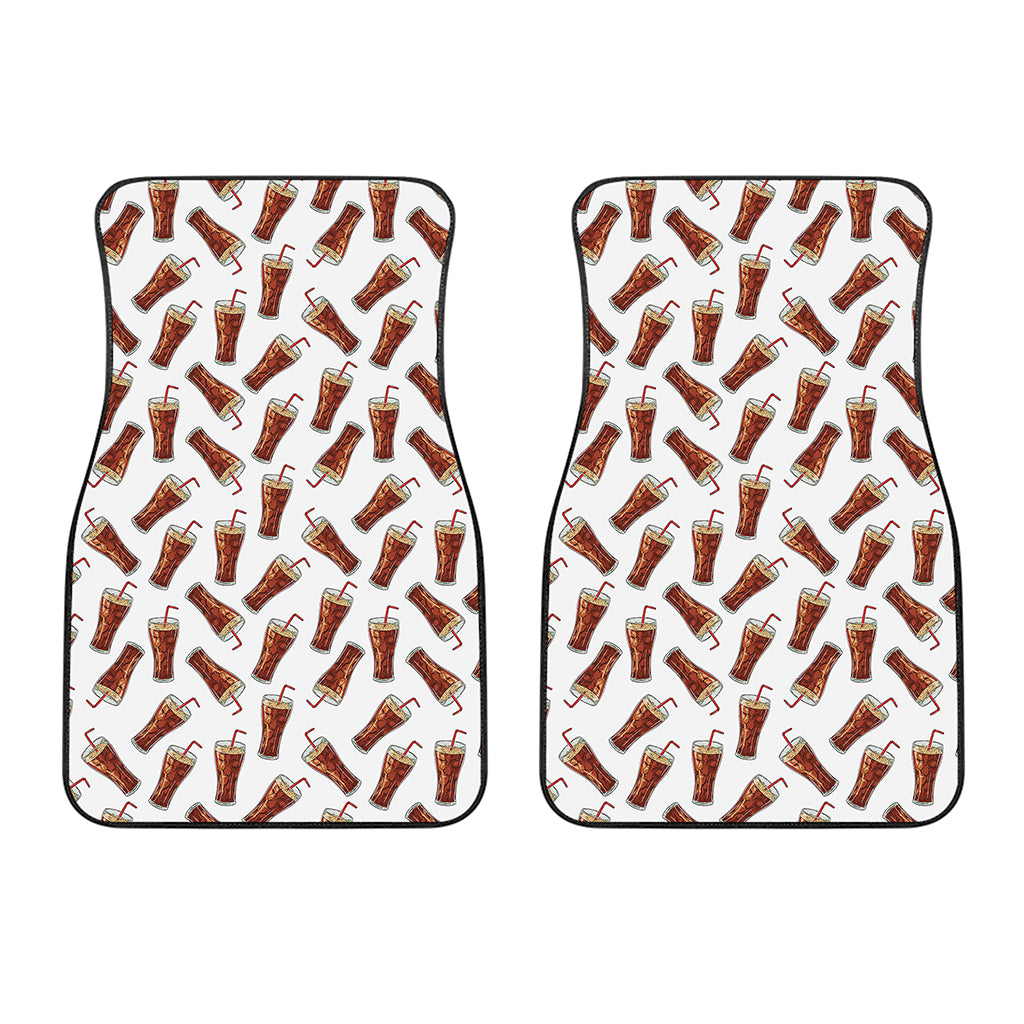Cola Pattern Print Front Car Floor Mats