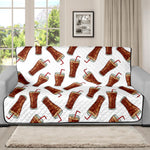 Cola Pattern Print Futon Protector