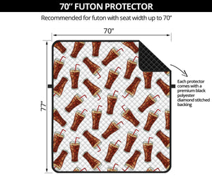 Cola Pattern Print Futon Protector