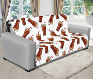 Cola Pattern Print Futon Protector