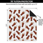 Cola Pattern Print Futon Protector