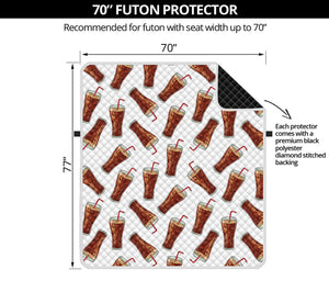 Cola Pattern Print Futon Protector