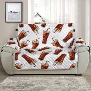 Cola Pattern Print Half Sofa Protector