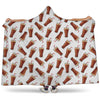 Cola Pattern Print Hooded Blanket