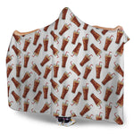 Cola Pattern Print Hooded Blanket