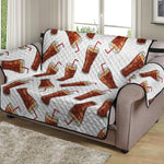 Cola Pattern Print Loveseat Protector