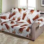 Cola Pattern Print Loveseat Protector