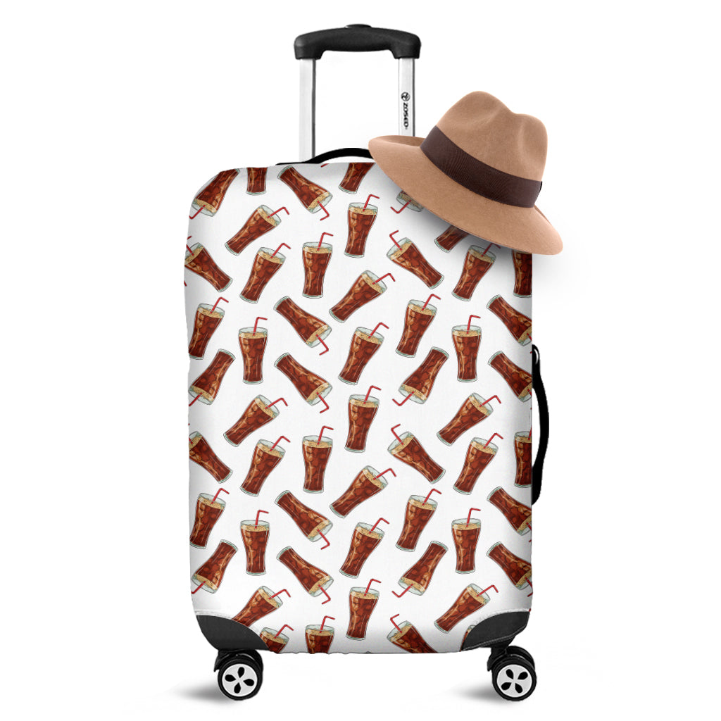Cola Pattern Print Luggage Cover