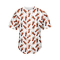 Cola Pattern Print Men's Baseball Jersey