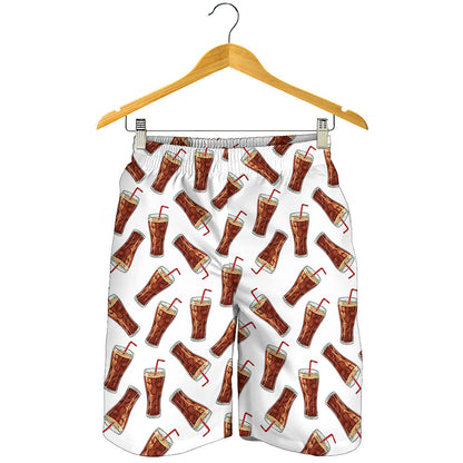 Cola Pattern Print Men's Shorts