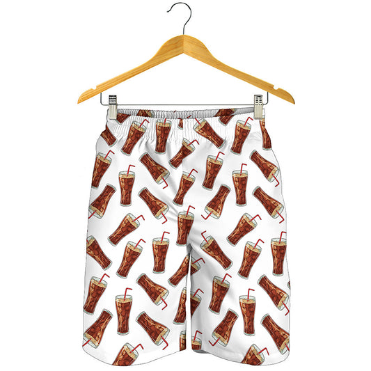 Cola Pattern Print Men's Shorts